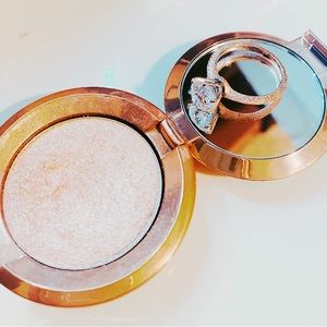 Custom Tiffany style solitaire ring- stardust finish